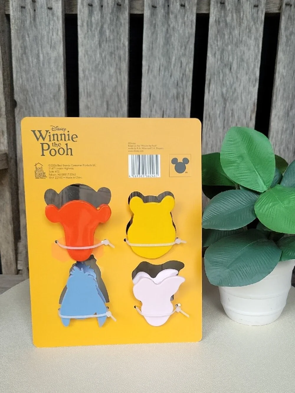 Winnie The Pooh 4-Pack Character Shaped Bag Clips - Winnie The Pooh